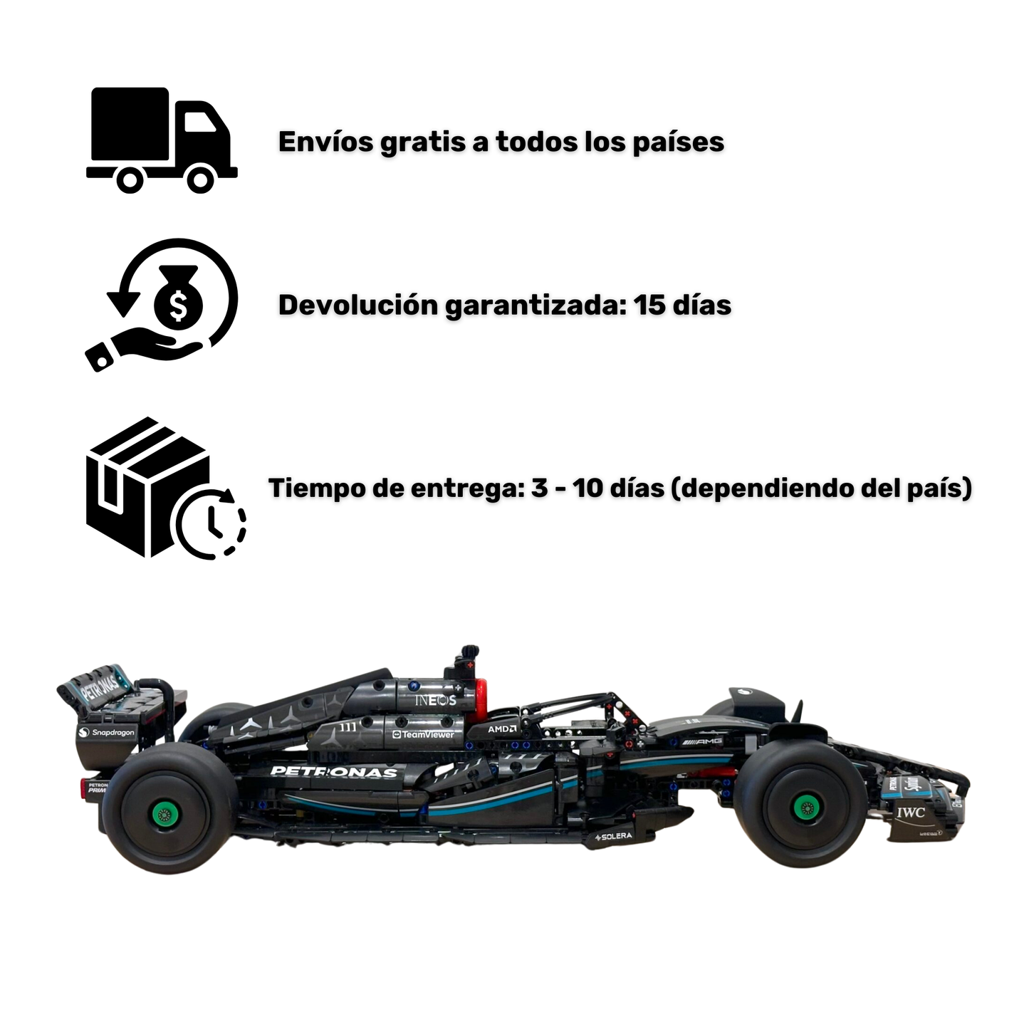 F1 W14 PETRONAS - 1642 Piezas 1:8